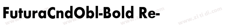 FuturaCndObl-Bold Re字体转换